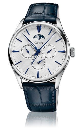 Review ORIS ARTELIER COMPLICATION ON BLUE STRAP 01-781-7729-4051-07-5-21-66FC Replica watch